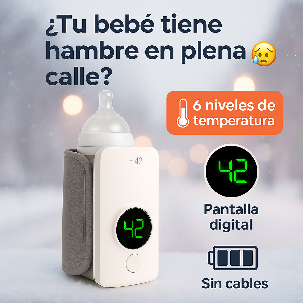 Calentador Portátil de Mamaderas Recargable