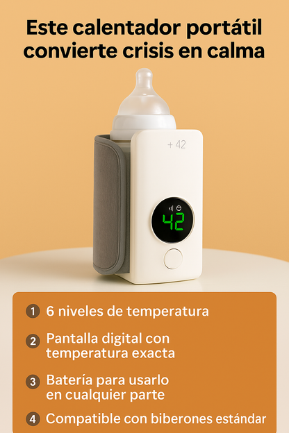 Calentador Portátil de Mamaderas Recargable