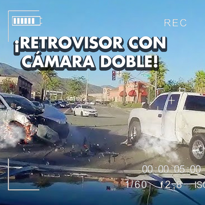 Retrovisor con Cámara Delantera y Trasera